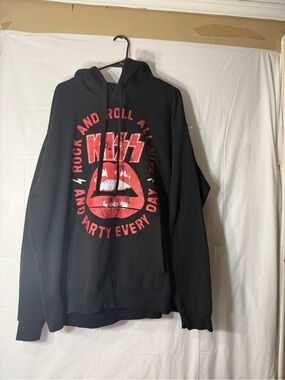 KISS "Rock and Roll All Nite" men’s hoodie size 2XL